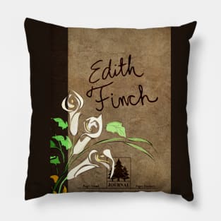 Edith Finch journal with flowers Pillow