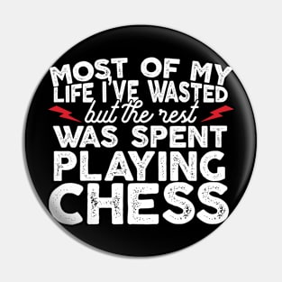 Funny Chess Player Gift Pin