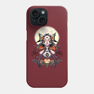 full moon witch Phone Case