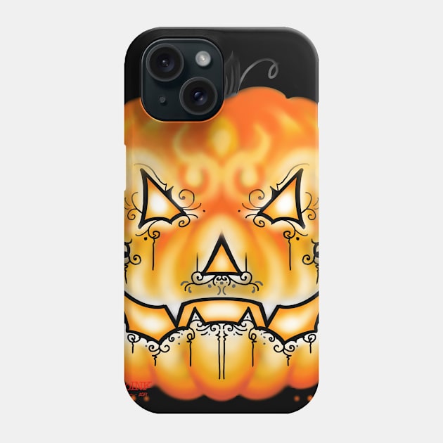 Jack O’Lantern Phone Case by MetroInk