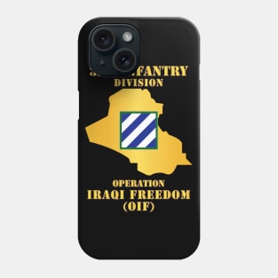 3rd Infantry Division - OIF w Map Phone Case