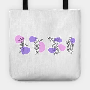 Greek Goddess purple Tote