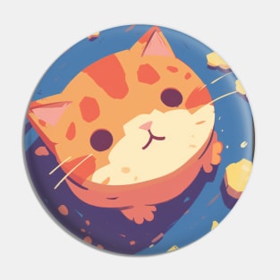 Moar Dinner? Cute Cat design Pin