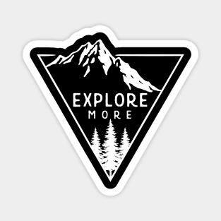 Explore More - White Magnet