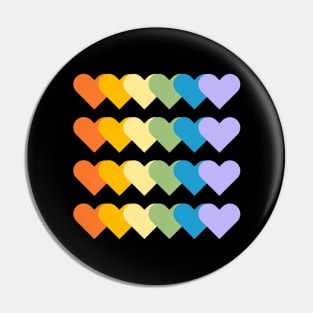 Heart Rainbow Flag LGBT Gay Les Pride Support LGBTQ Parade Pin