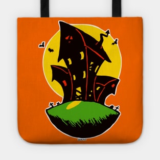 Vintage Haunted House Tote