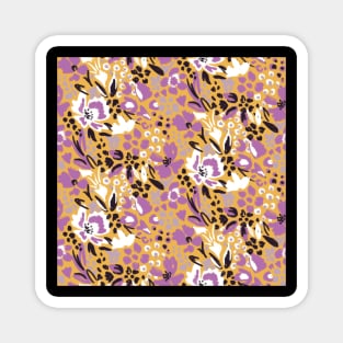 Yellow Floral Garden Magnet