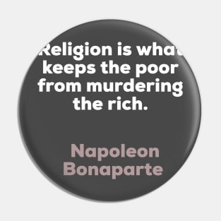 Religion - Napoleon Bonaparte Pin