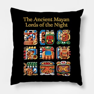 Ancient Mayan Glyphs Pillow