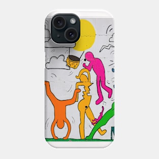 Graffiti Neck Gator Colorful Dancing Mural Urban Art Phone Case