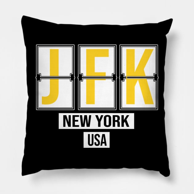 JFK - New York Airport Code Souvenir or Gift Shirt Pillow by HopeandHobby