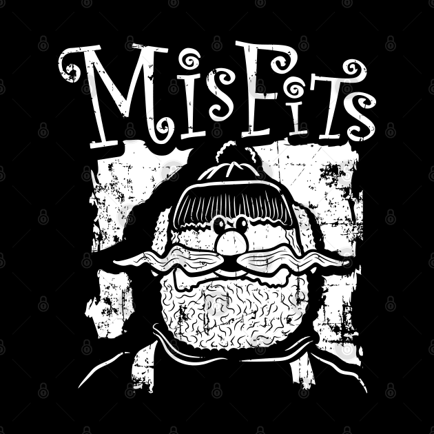 Misfits of Christmas Town: Yukon Cornelius (white print) by SaltyCult