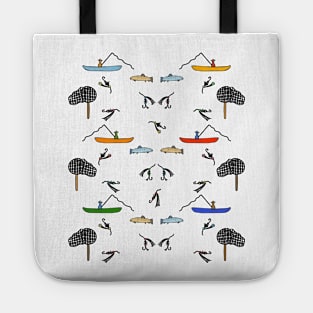 Fly Fishing Lover Pattern Tote