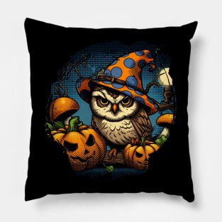 Happy Halloween by Owl 01 Pillow