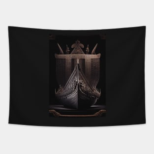 Viking long boat Tapestry