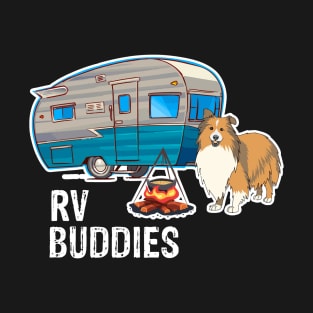 Sheltie Dog Rv Buddies Pet Lovers Funny Camping Camper T-Shirt