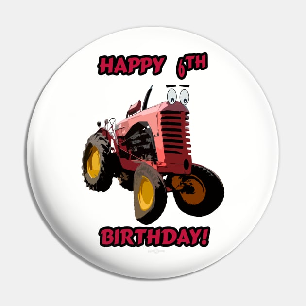 Happy 6th birthday tractor design Pin by seadogprints