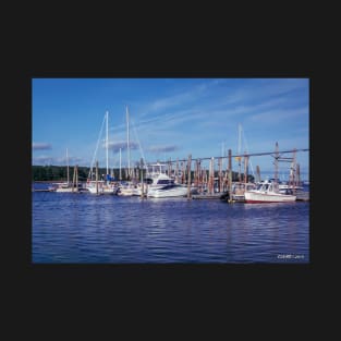 Boats at Belfast, Maine USA T-Shirt