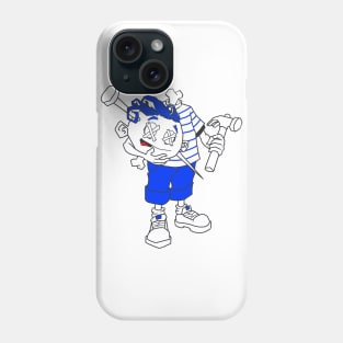 Mr. Sinmo (Julia style) blue Phone Case