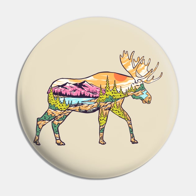 Moose Pin by dewantyovani