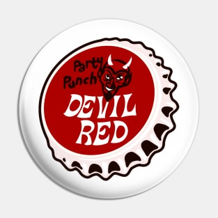 Vintage Red Devil Party Punch Soda Bottlecap Pin