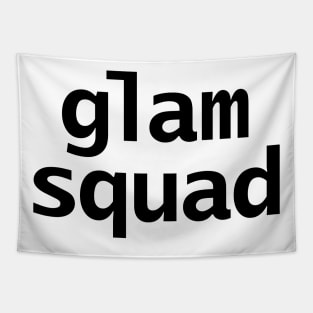 Glam Squad Typography in Black Tapestry