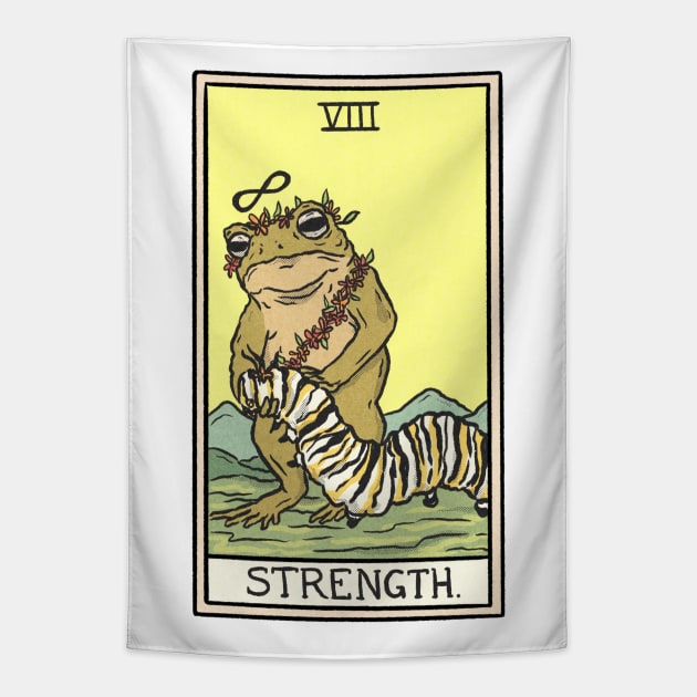 Strength tarot tapestry top