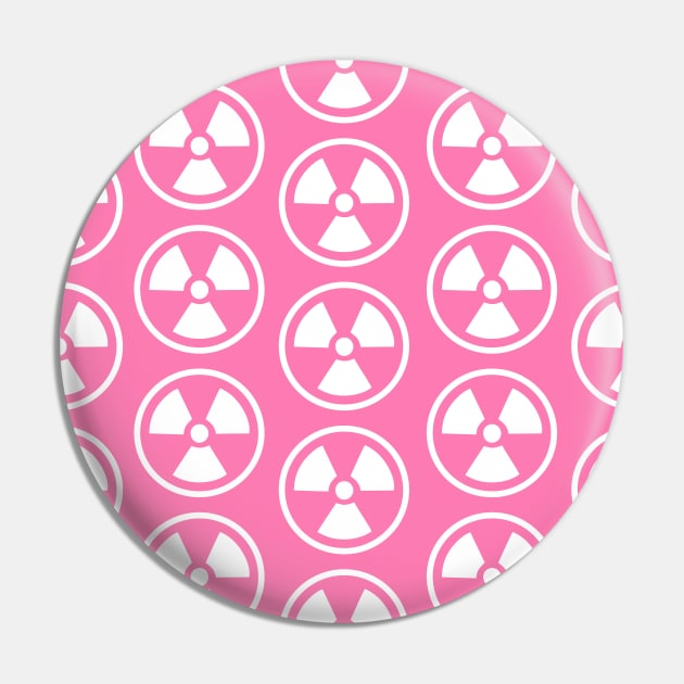 Radioactive Wall Pink Pattern Pin by XOOXOO