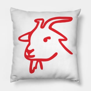 Simone Biles Greatest of All Time Red GOAT Drawing Pillow