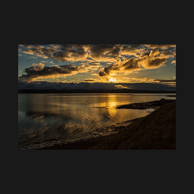 Sunset At Lindisfarne by Reg-K-Atkinson