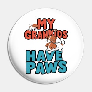 My Grandkids Have Paws Pin