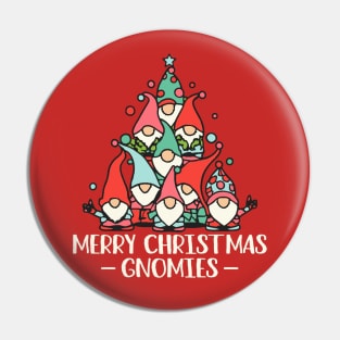Merry Christmas Gnomies Pin