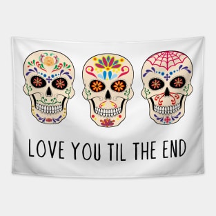 Mexican Sugar Skull Tapestry