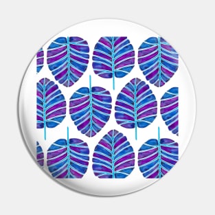 Indigo Alocasia Pin