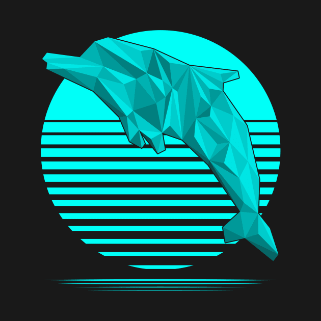 Low-poly Dolphin by Scanline