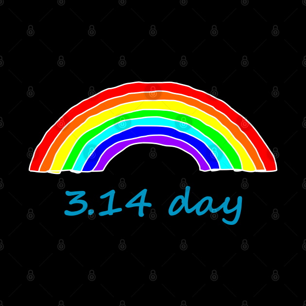 Pi Day Rainbow by ellenhenryart