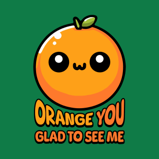 Orange You Gald To See Me! Cute Orange Pun T-Shirt