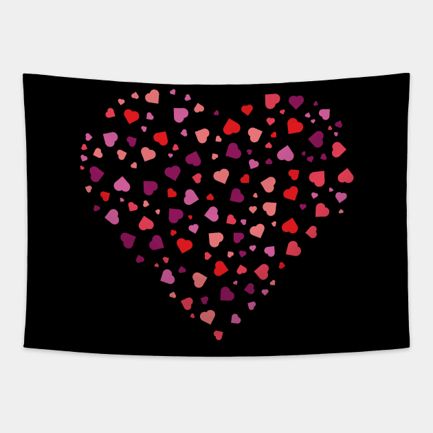 Love hearts Tapestry by McNutt