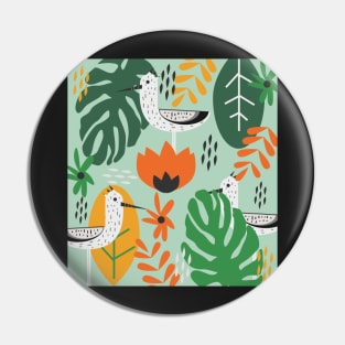 Birds and tropical botany Pin