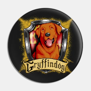 Hairy Pupper House Gryffindog Pin