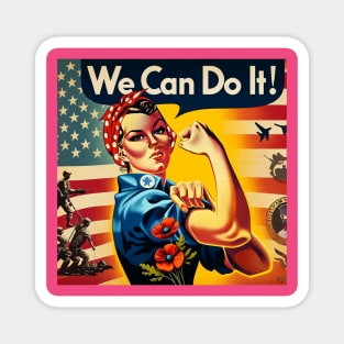 Valor & Victory: National Vietnam War Veterans Day 'We Can Do It' Magnet