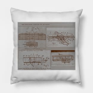 Wright Brother's Patent v2 Pillow