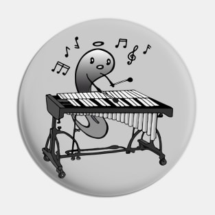 Little Tadpole Vibraphone Player In Love with Music Taking the Center Stage Pin