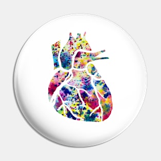 Funfetti Heart (White) Pin