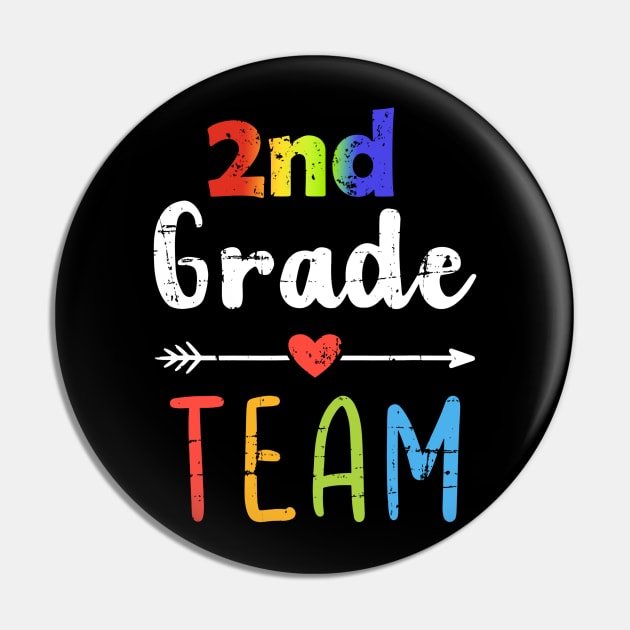 2nd Grade Team Back To School Student Teacher Squad Pin by Vintage White Rose Bouquets