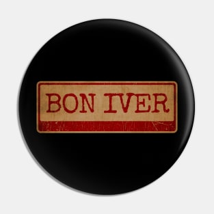 Typewriter - Bon Iver Pin