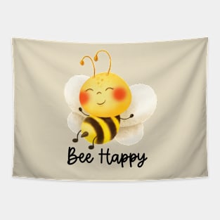 CUTE BEE HAPPY Tapestry