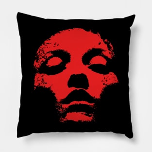 JANE DOE red Pillow