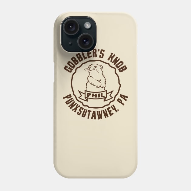 Punxsutawney Phil Groundhog Day Phone Case by Mike Ralph Creative