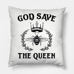 God Save The Queen Bee Pillow